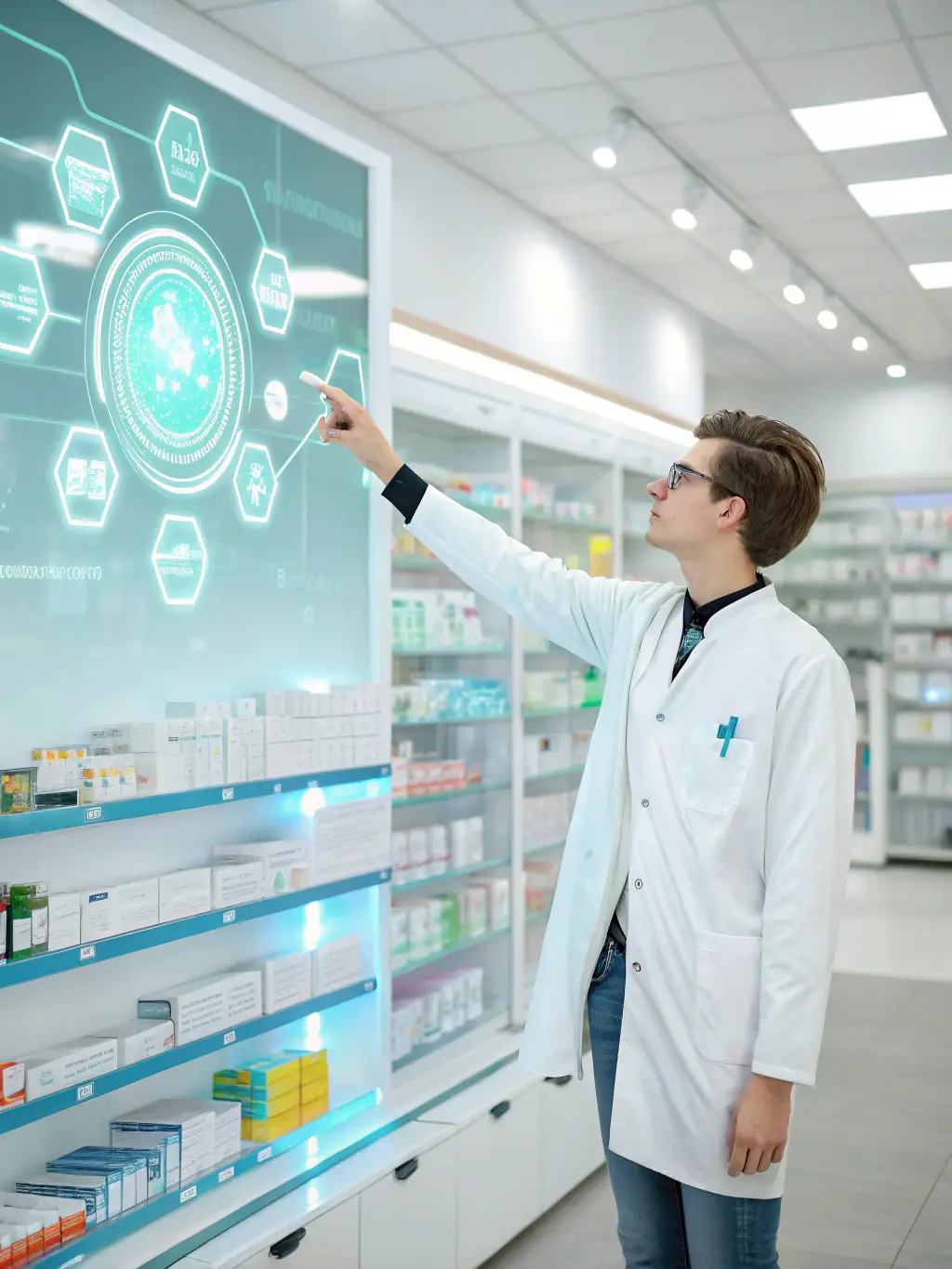 A visual representation of the SaguaroRx pharmacy portal, showcasing its user-friendly interface and key features for managing medication listings and analytics.
